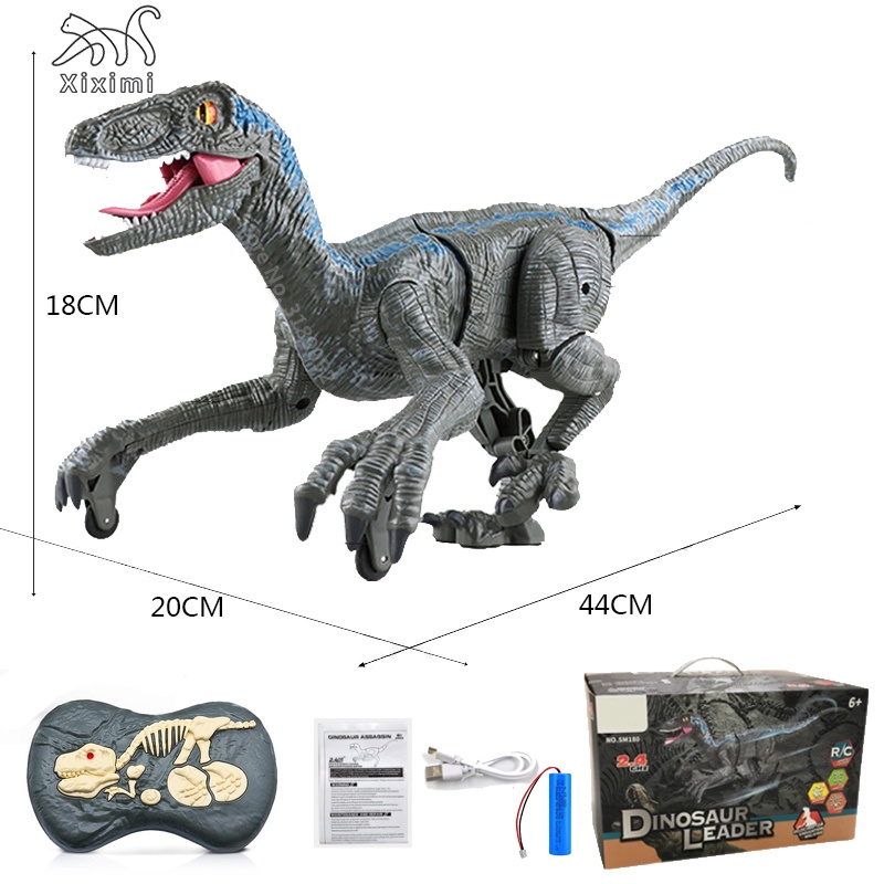 Remote control toy2.4G RC Dinosaur Raptor Jurassic Remote Control