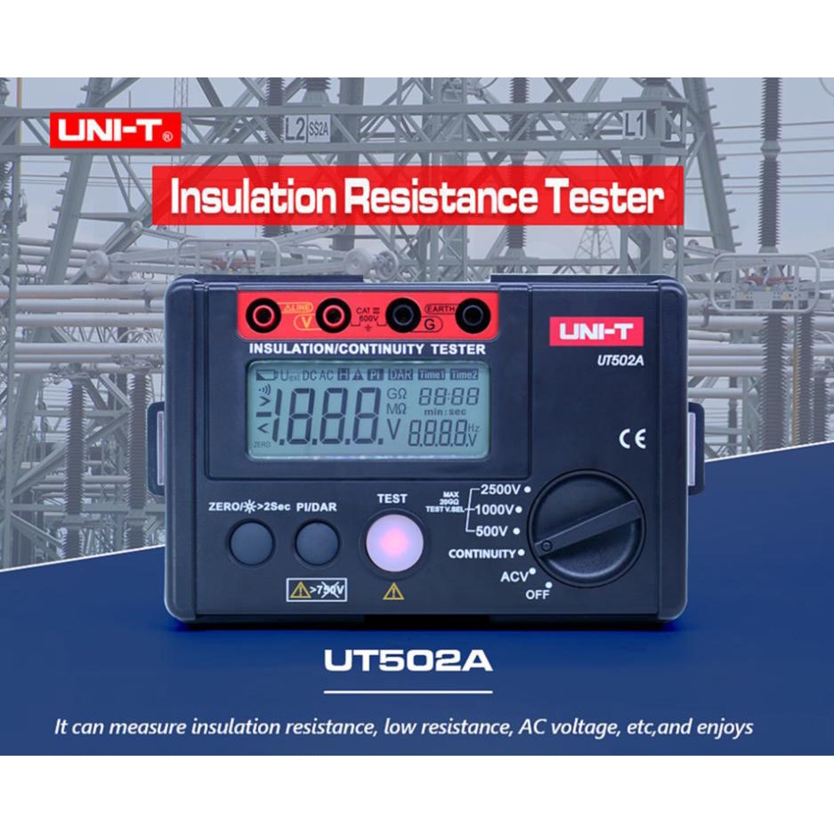 COD Megger meter UNIT UT502A Digital Insulation Resistance Tester 500