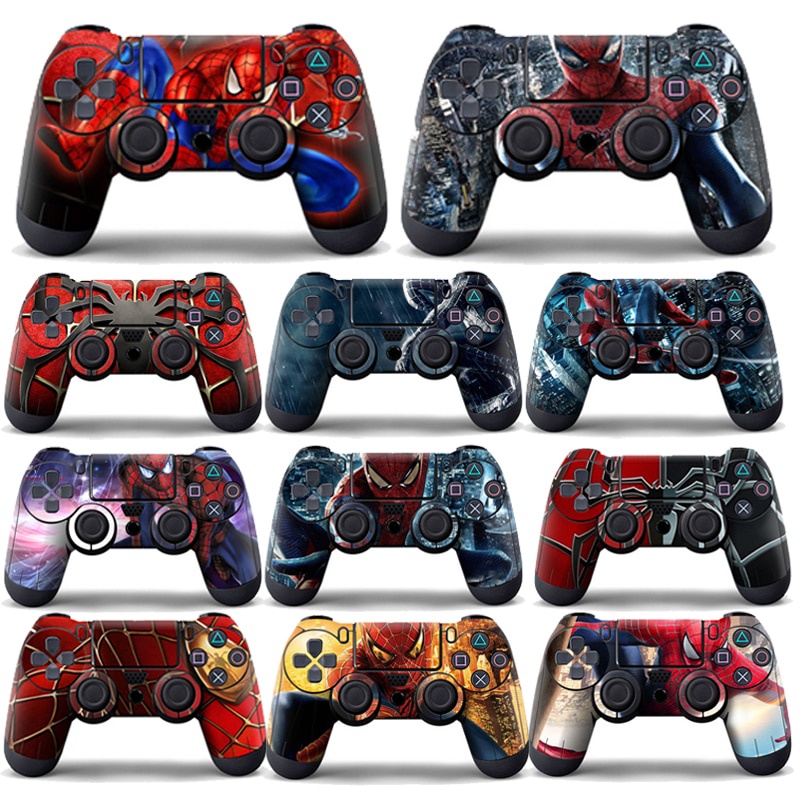 웃Marvel Spiderman Gamepad Skin Sticker For PlayStation4 PS4 P S 4 ...