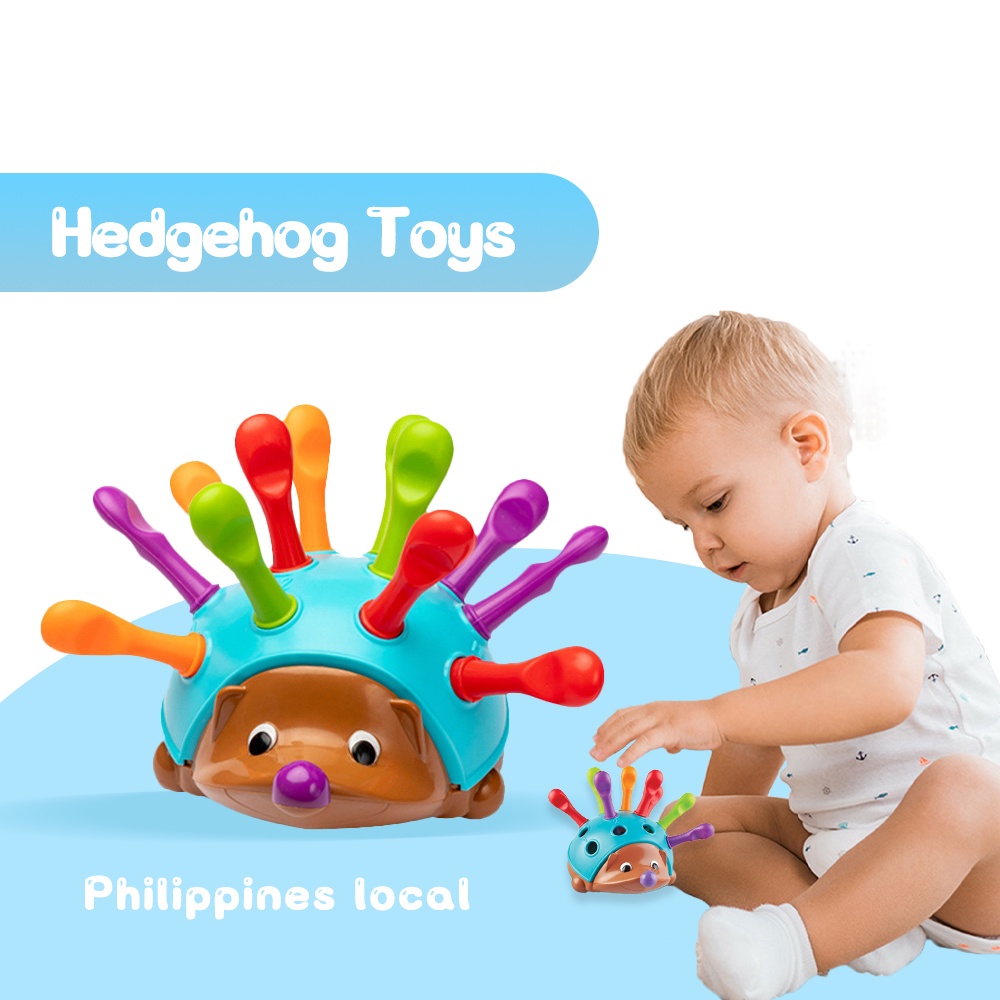 TOTOO Hedgehog toy Montessori sensory learning colour number ...