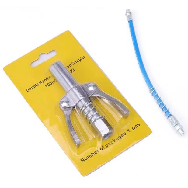 HeavyDuty Quick Release Grease Gun Coupler Two Press Easy to Push