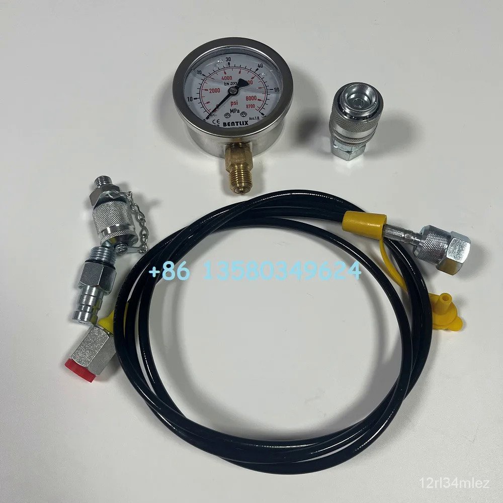 CAT Excavato Quick Connector Pressure Gauge Pressure Test Hose