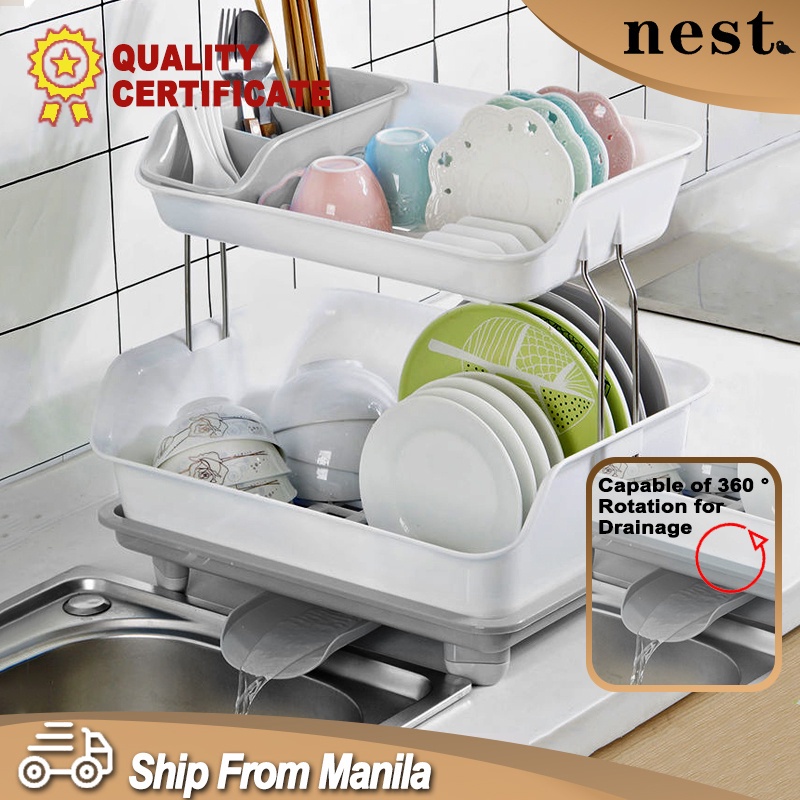 Prime Shopping - 2 Tier Metal Plate Dish Drainer SHOPEE :   VOUCHERS 