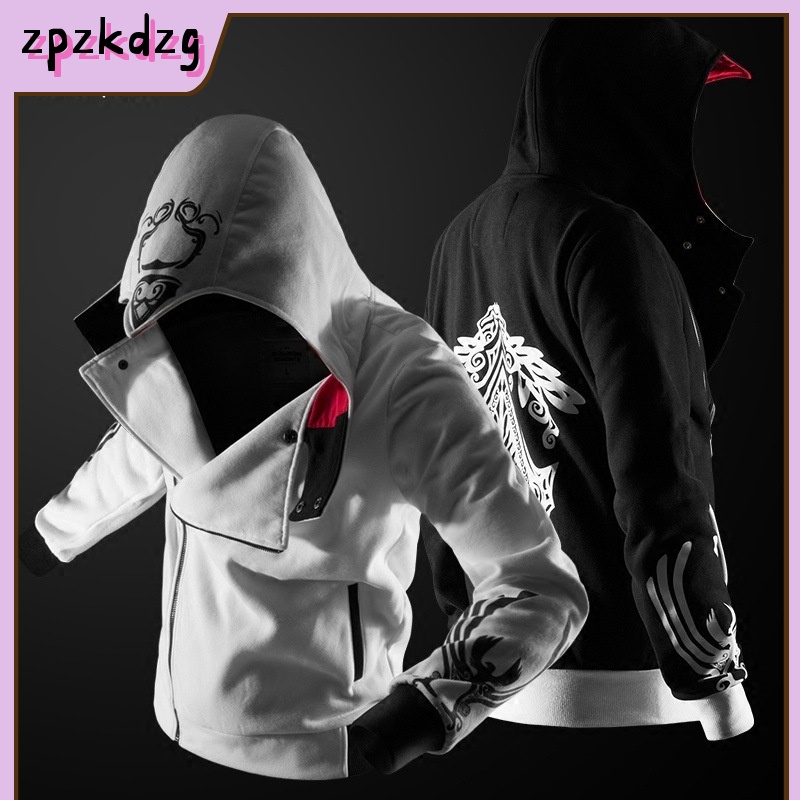 Assassins Creed Hoodie Sweater Mens Hooded Zipper Jacket Mens Hooded Jacket Shopee Philippines