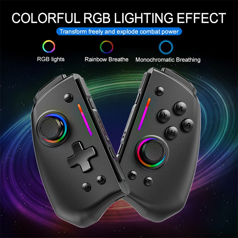 ♗LinYuvo Wireless Controller With Dual Vibration 6axis Wake For NS ...