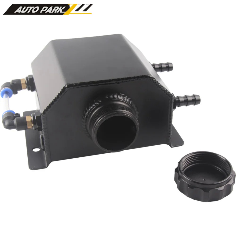 Universal 1L Aluminum Oil Catch Can Reservoir Tank With Drain Plug