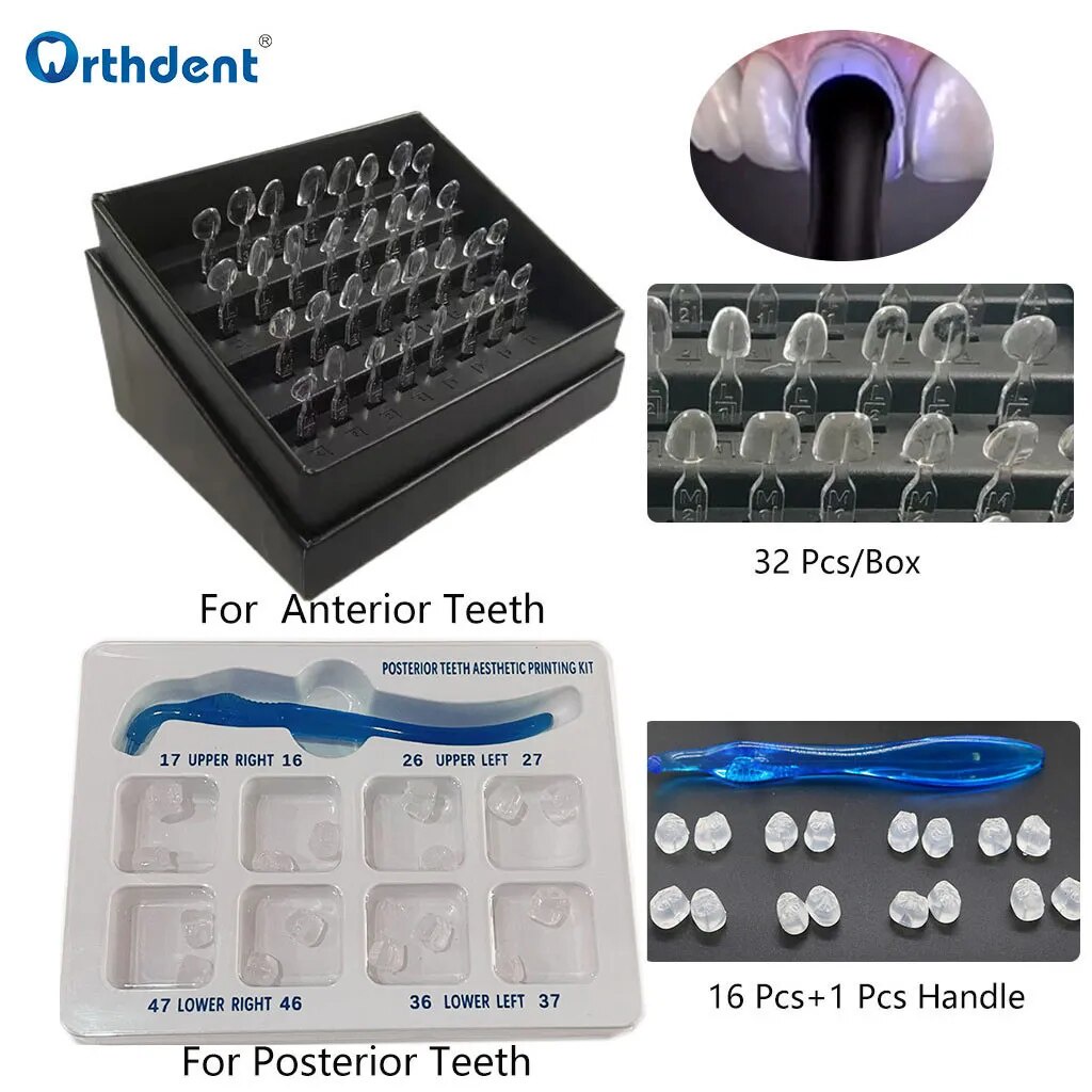 Dental Veneer Mould Kit Composite Resin Anterior Posterior Teeth