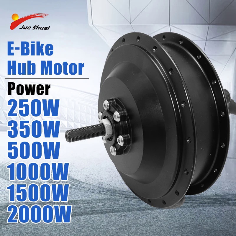250W 500W 2000W Ebike Hub Motor 36V 48V Brushless Gear Motor Front Rear ...