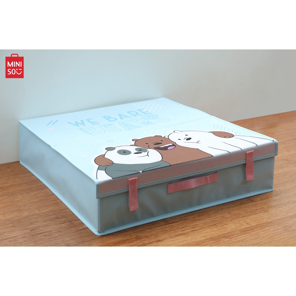 MINISO We Bare Bears 4.0 Under Bed Toy Storage Container Shopee