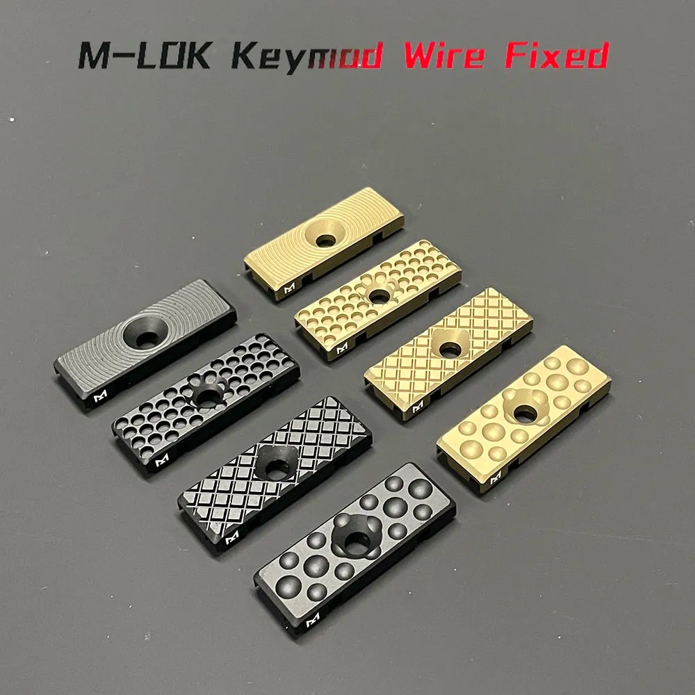 MLOK Keymod Metal Wire Guide System Cable Management Rail Cover Tail
