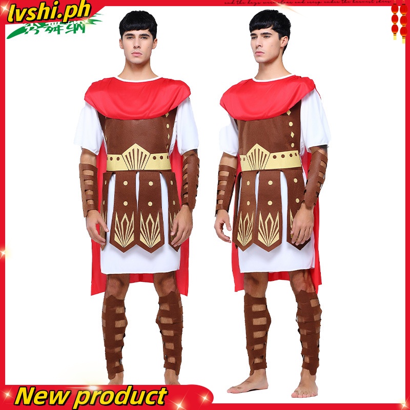 Spartan warrior Adult Men Greek Roman Warrior Gladiator Costume Knight