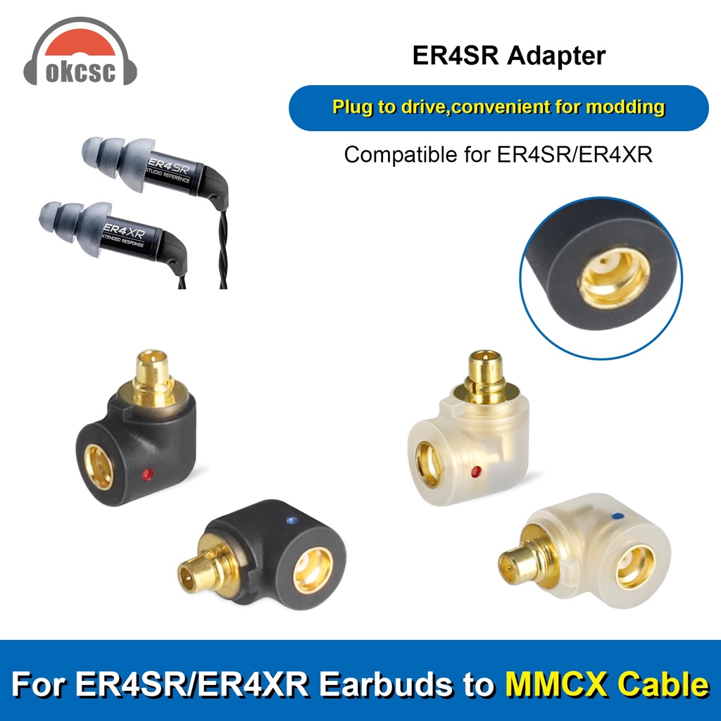 OKCSC Headphone Connector MMCX Cable Connected to Etymotic ER4 ER4SR