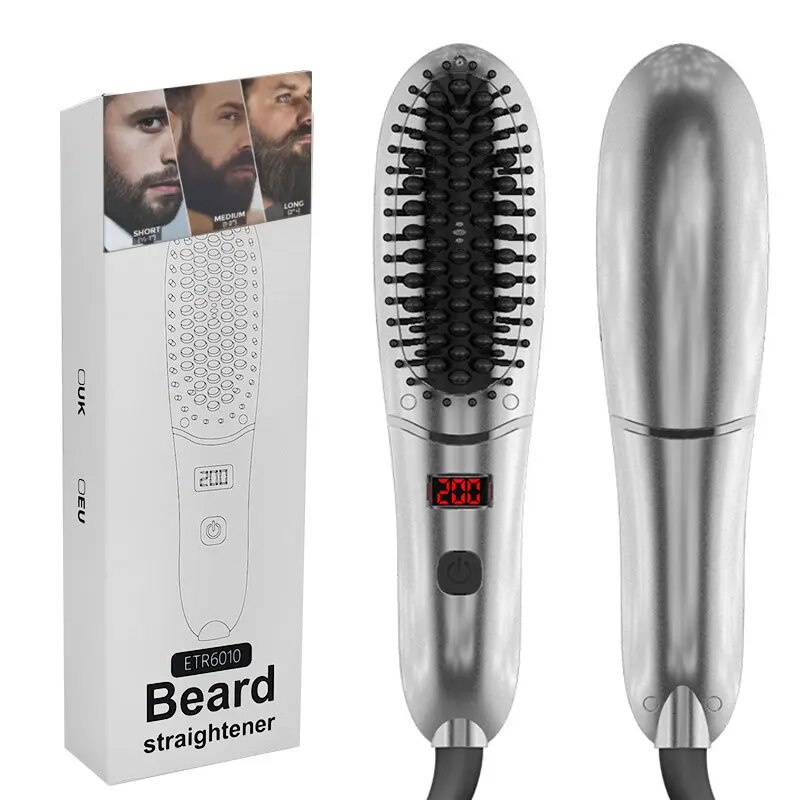 ☾Electric Beard Straightener For Men Ionic & Anti-Scald Technology ...