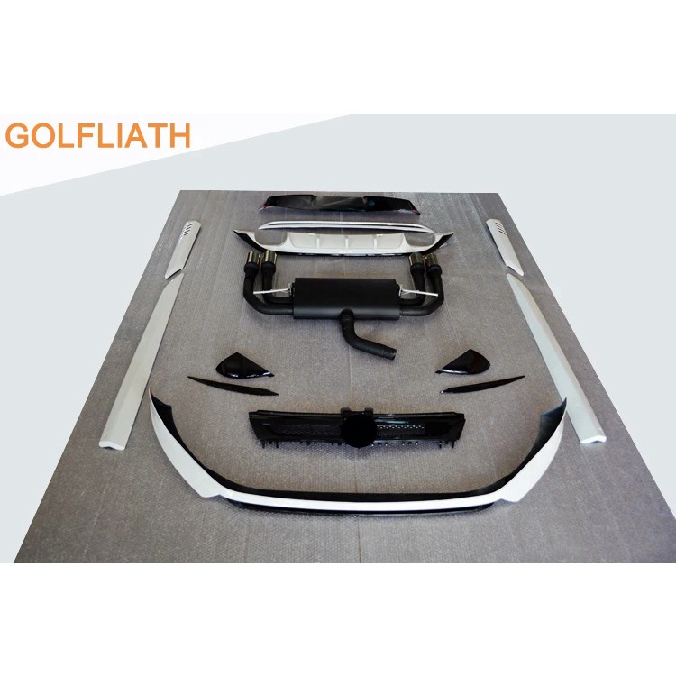 ABT STYLE PP ABS racing car bodykit front lip side skirt rear diffuser 4exhaust for Volkswagen