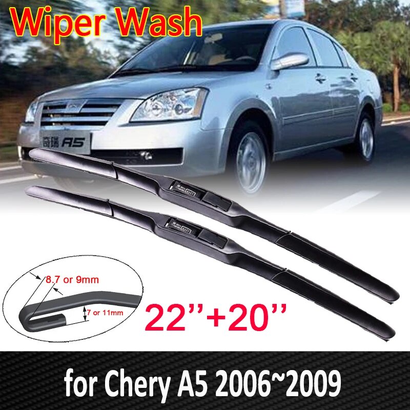 for Chery A5 Fora Alia Elara MVM 520 530 Vortex Estina Car Wiper Blade ...
