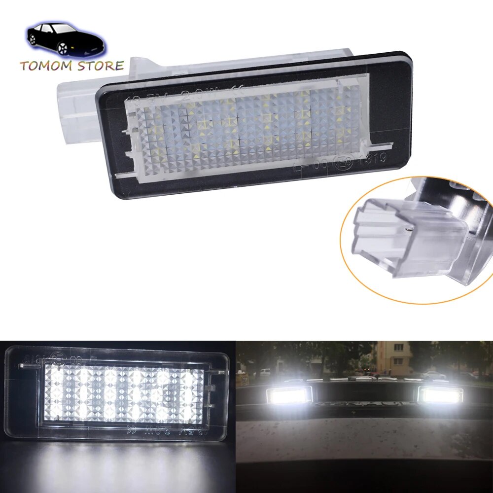 2x LED Rear License Number Plate Light Bulb Fit Jaguar XJ 2009-2019 XF