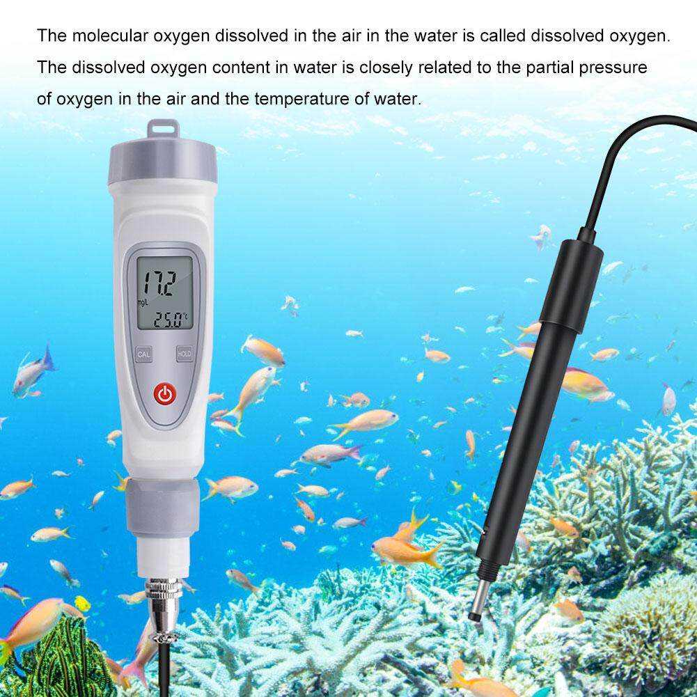 RCYAGO Digital Dissolved Oxygen Meter JPB70A Water Quality Pen Tester