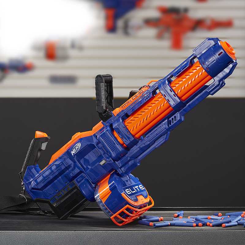 Hasbro NERF Heat Elite Series Ultimate Titan Launcher gatling Children vs. Electric Toy Gun