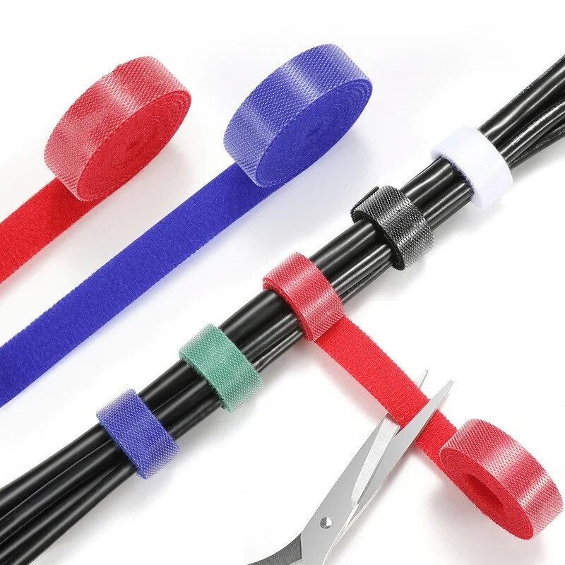 5M Cable Management Band Reusable Cable Ties Double Sided Self-Adhesive ...