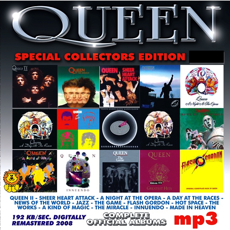 QUEEN COMPLETE MP3 music CD for PCCDROM and compatibles | Shopee ...