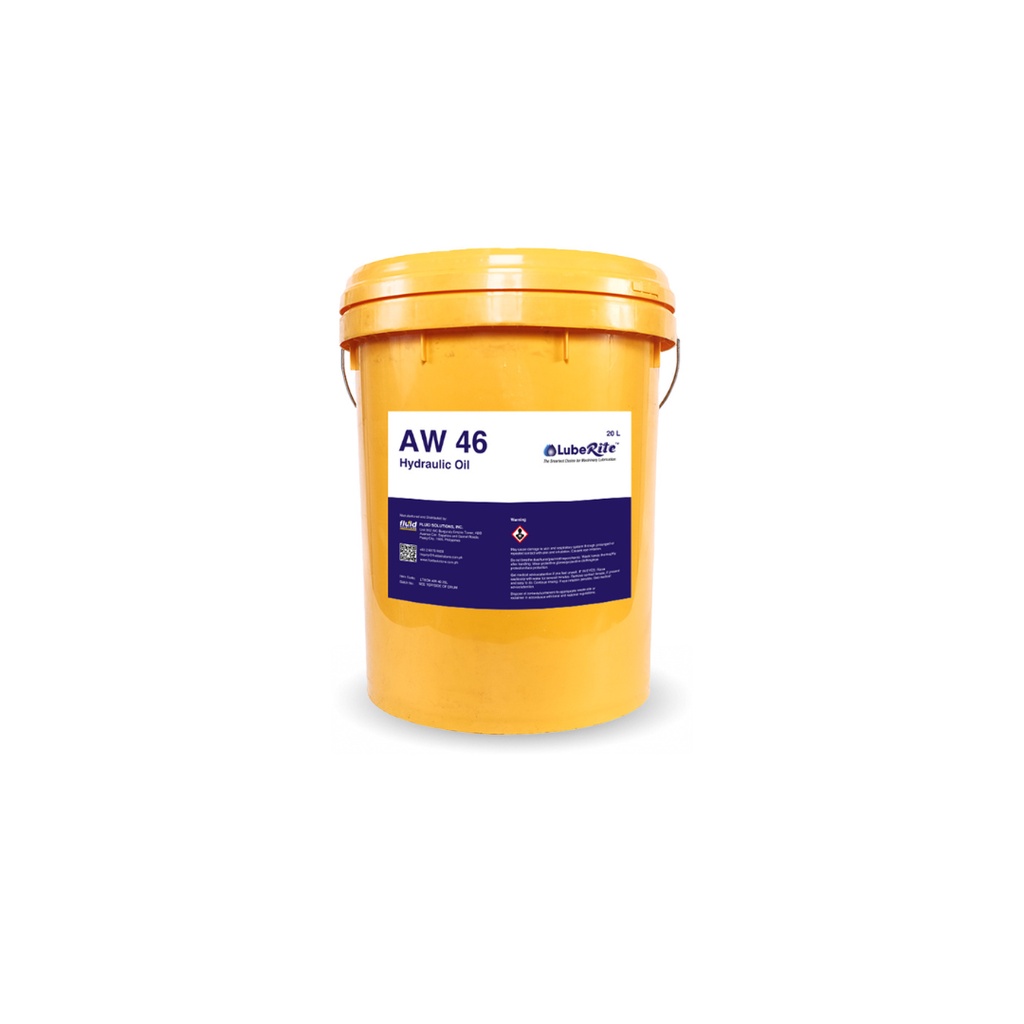 LubeRite AW 46 - Anti-Wear ISO VG 46 Hydraulic Oil 20L | Shopee Philippines