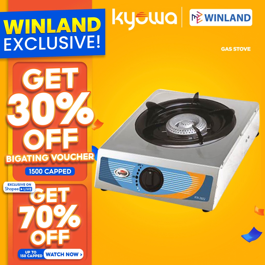 [1329]KYOWA by Winland Stainless Steel Single Burner Gas Stove with