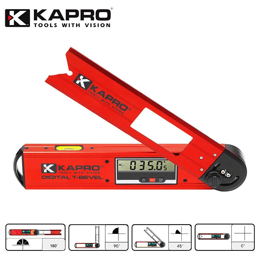 Kapro Electronic Goniometer Digital Bevel Spirit Level High Precision