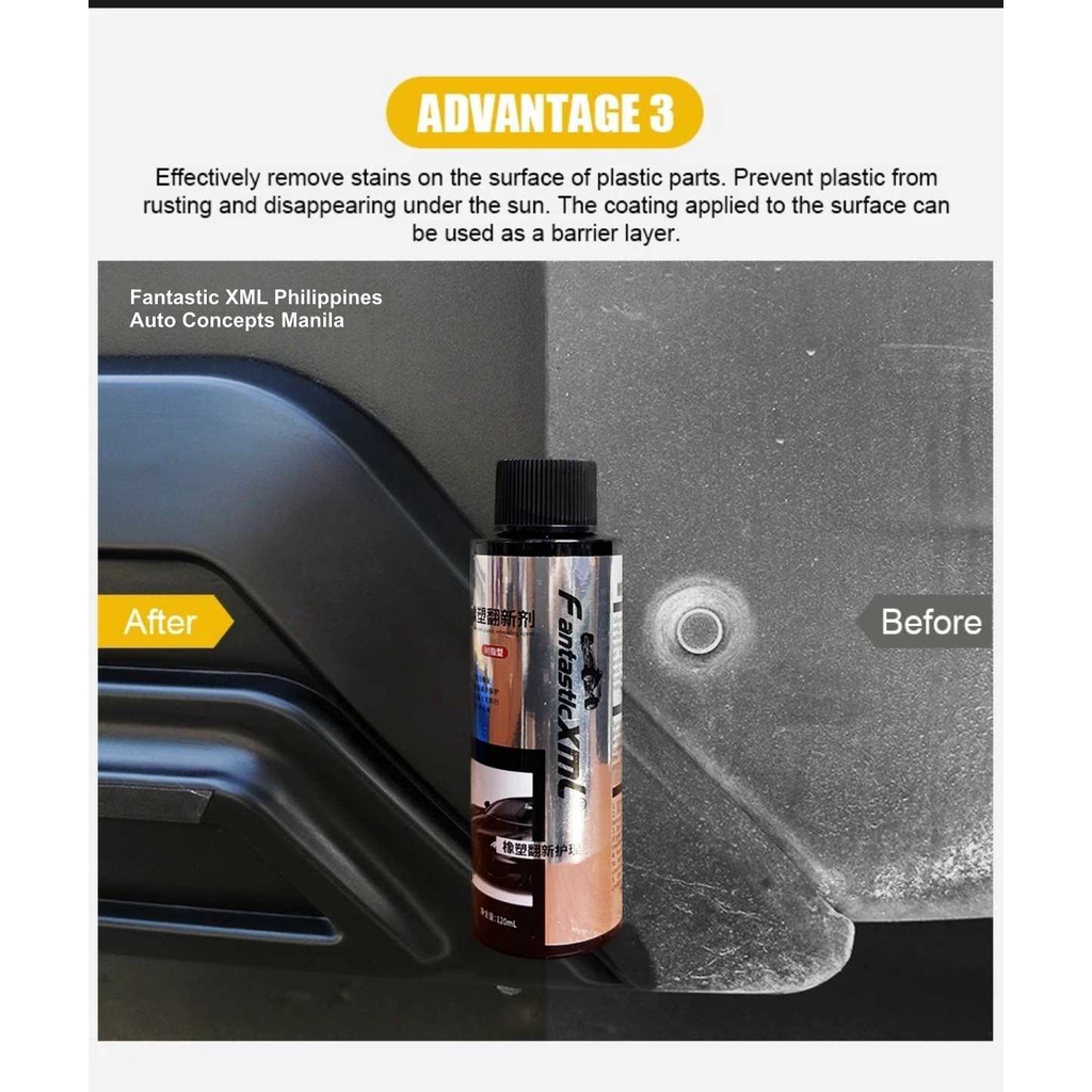 ORIGINAL FANTASTIC XML ULTIMATE NANO PLASTIC / RUBBER TRIM RESTORER