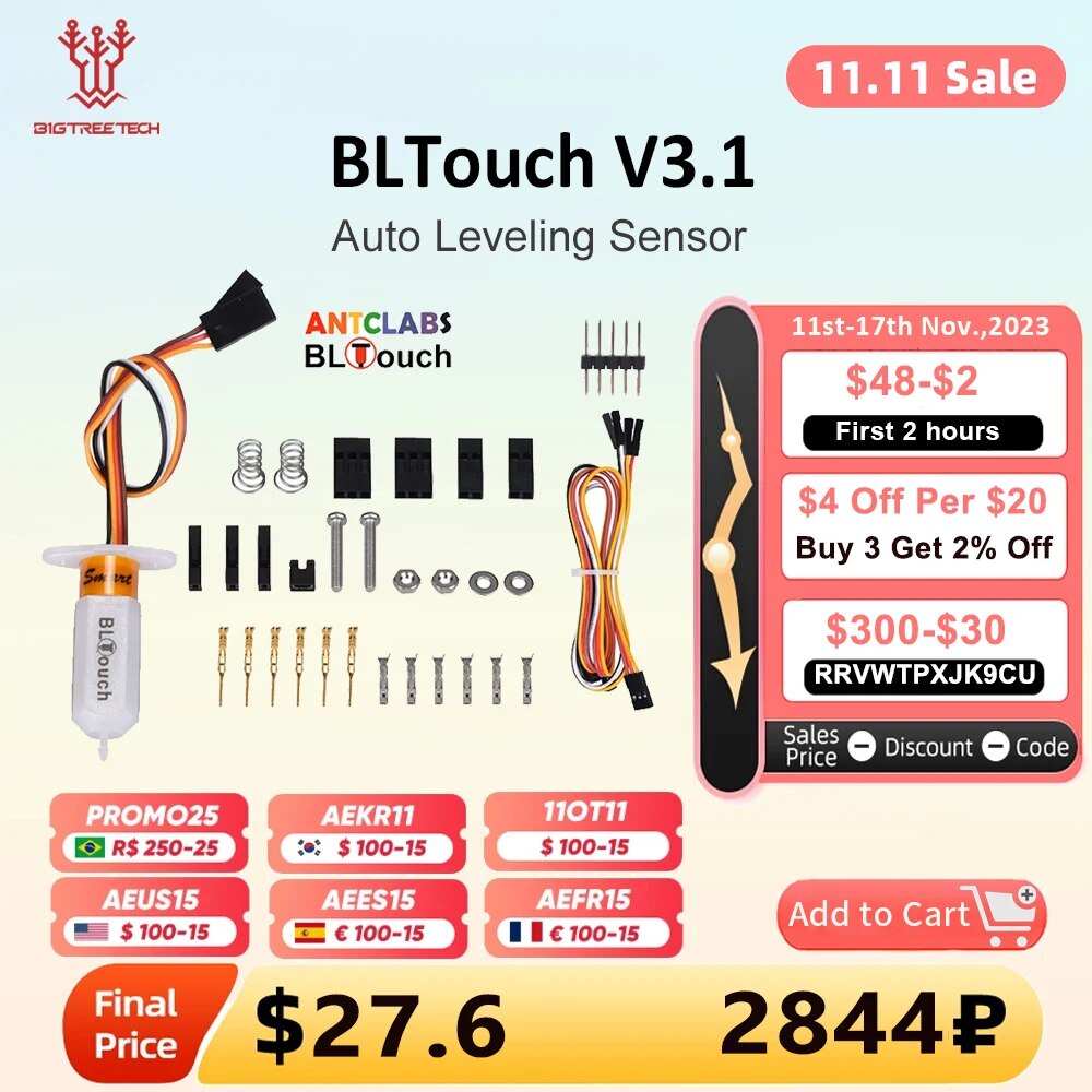 Blt Touch Sensor – 3D Printer Bl Touch Sensor – BYOFB