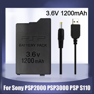 2400mAH Battery Bateria + Charger for Sony PSP 3000 PSP Slim 2000 PSP-S110  Console PSP
