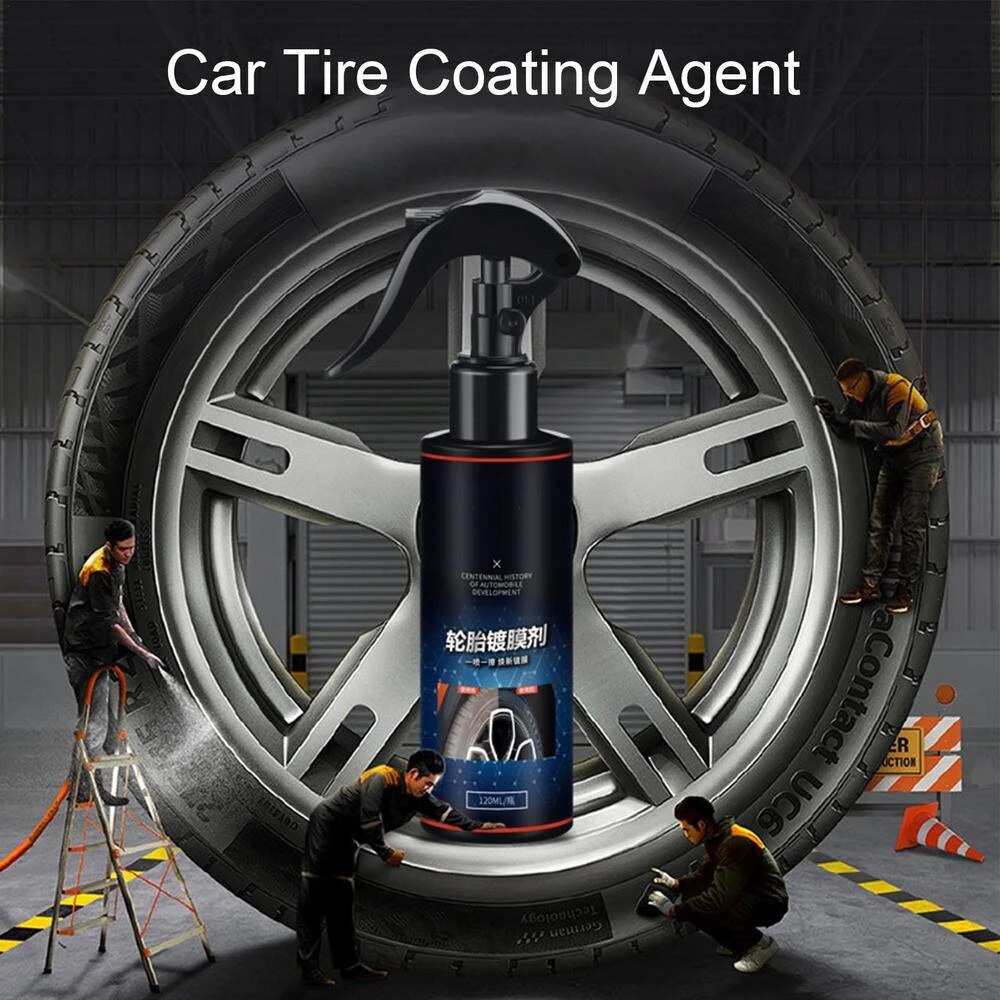 ๑Tire Shine Cleaner Brightening Retread Auto Foam Cleaner Easy to Use ...