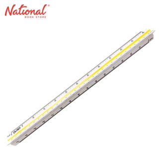 Fule 30cm Color Coded Side Triangular Metric Scale Ruler  1:100/200/250/300/400/500