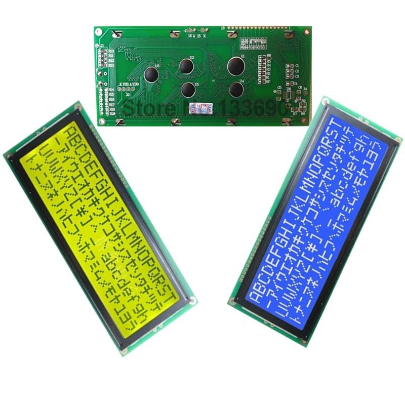5v Larger LCD 2004 20*4 20x4 Largest Character Yellow Green Screen 204 ...