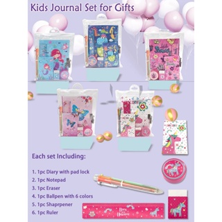 Diary for Girls with lock and key, Secret Pink Journal for Preschool  Learning Writing Drawing School Supplies