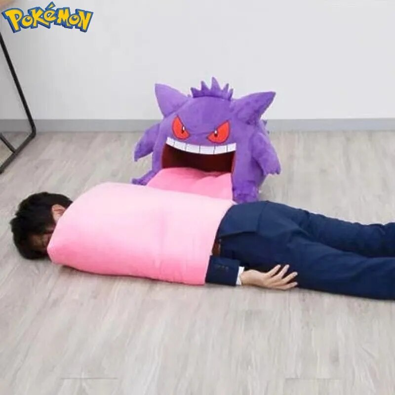 130cm Pokemon Gengar Big Tongue Plush Anime Peripheral Big Size Gengar ...