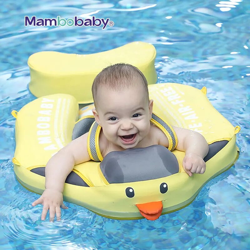 36N Mambobaby Baby Float With Roof Swimming Ring Non-Inflatable Baby ...