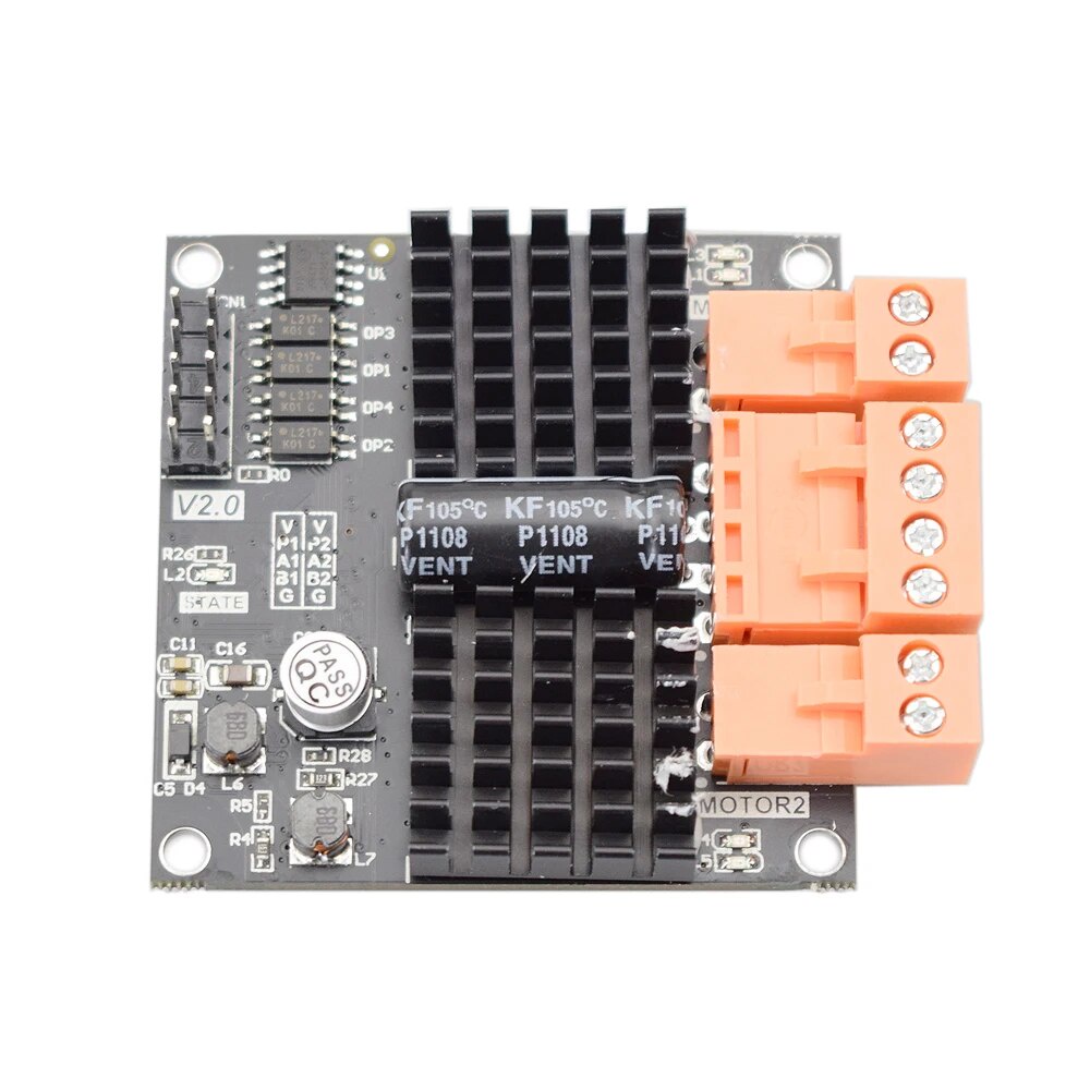12V 24v 12A Dual DC Motor Driver Board for Arduino STM32 Robot Car 7 ...