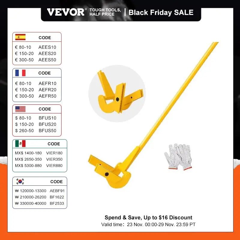 ⚡VEVOR Pallet Pry Bar Buster Carbon Steel Heavy Duty Deck Wrecker