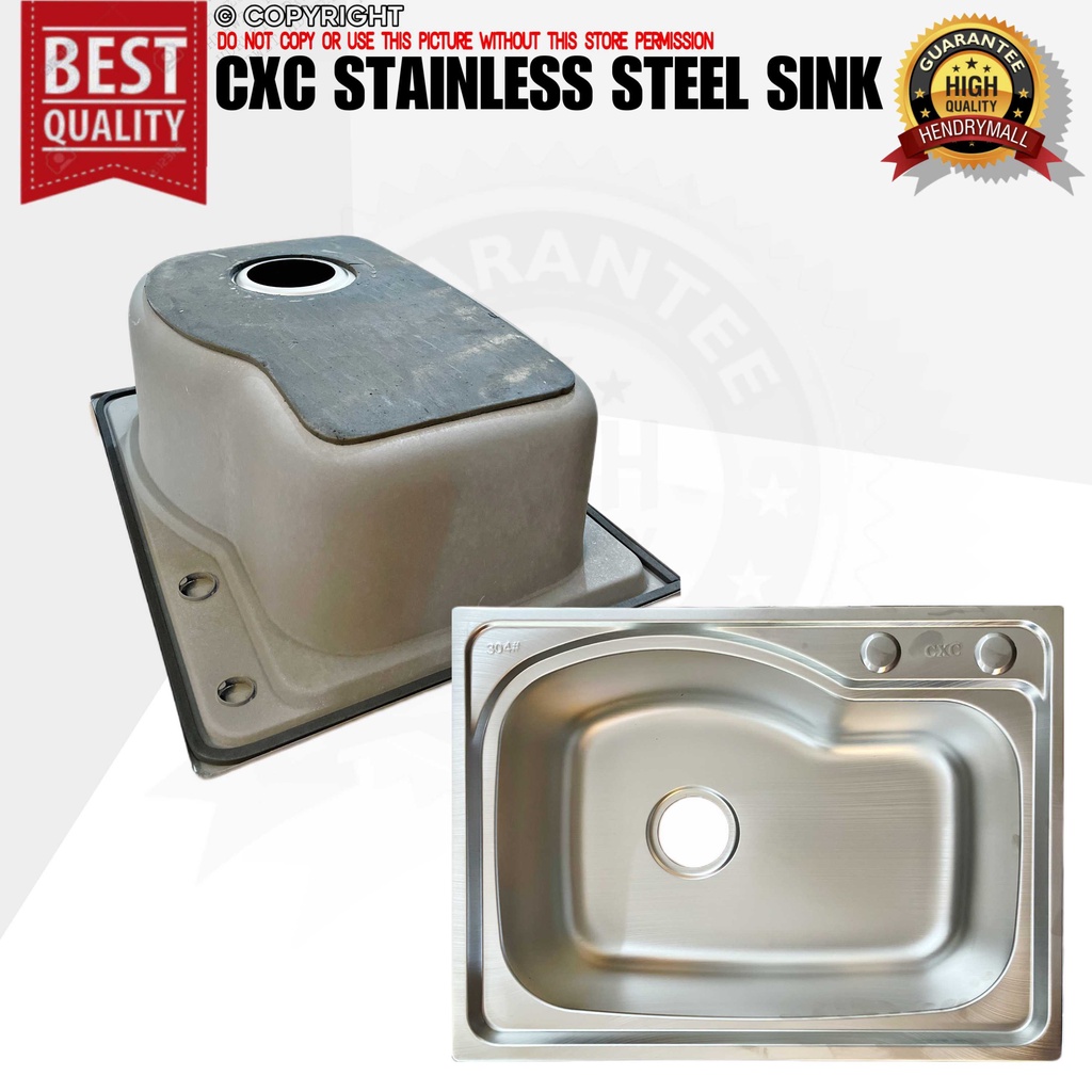 Thick Stainless Steel Kitchen Sink Single Bowl With Free Strainer 