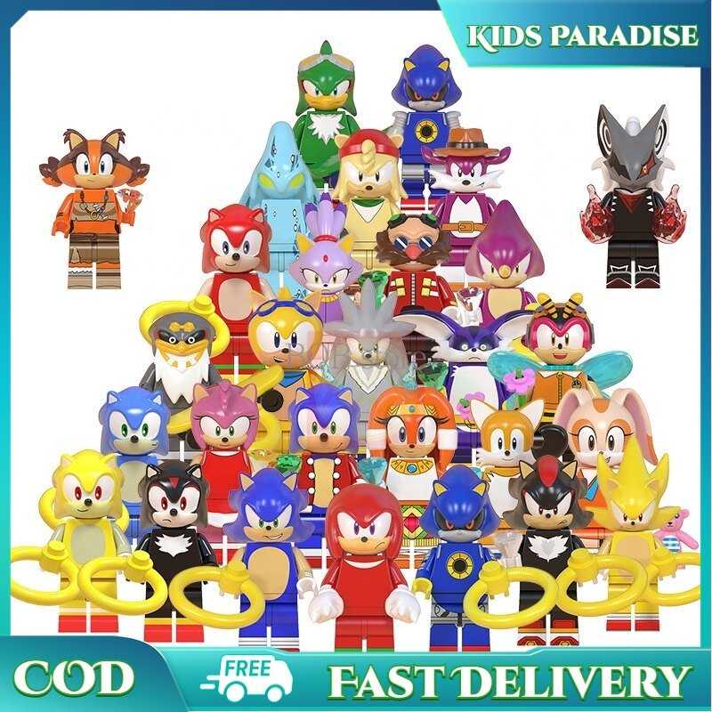 【Fast Delivery】Legoing Minifigures Metal Sonic Anime Cartoon Amy Rose ...