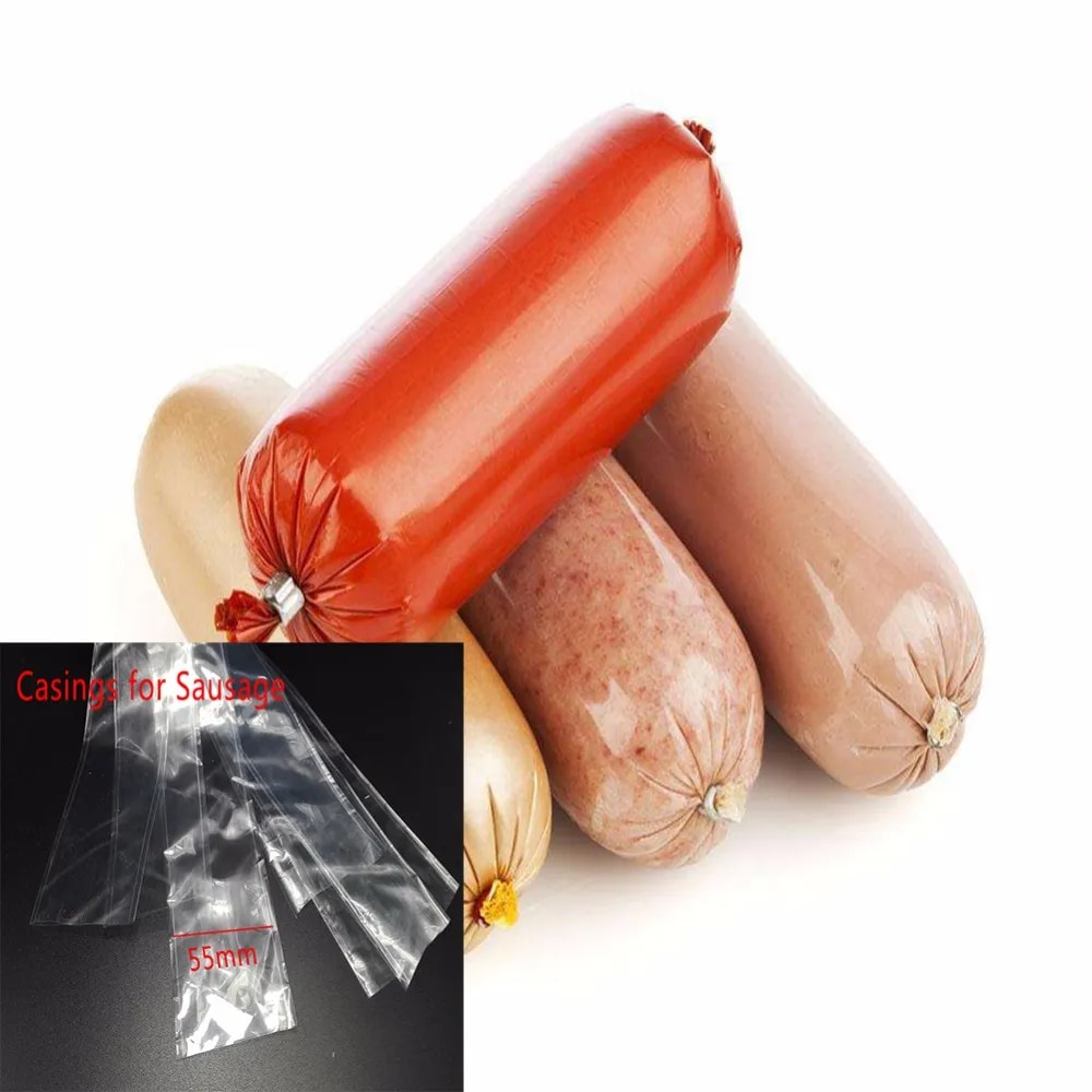 5 Meters Food Grade Casings for Sausage Salami Wide 50mm Shell for ...
