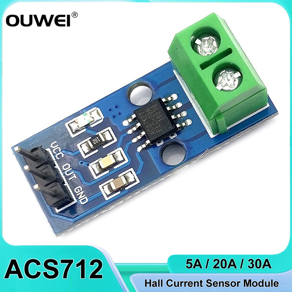 5A 20A 30A ACS712 Hall Current Sensor Module Measuring Range Analog ...