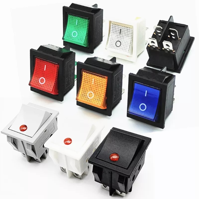 Kcd4 Waterproof Rocker Switch Spst,Spdt,Dpst,Dpdt,Switch Panel LED ...