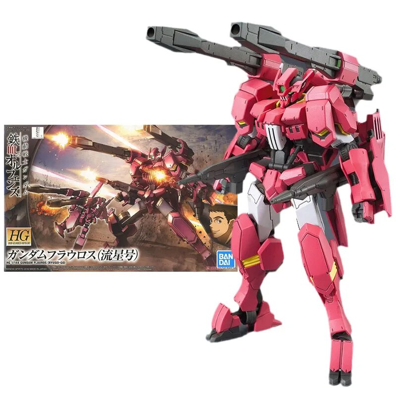 77h Bandai Genuine Gundam Model Kit Anime Figure Hg Ibo Flauros Ryusei ...
