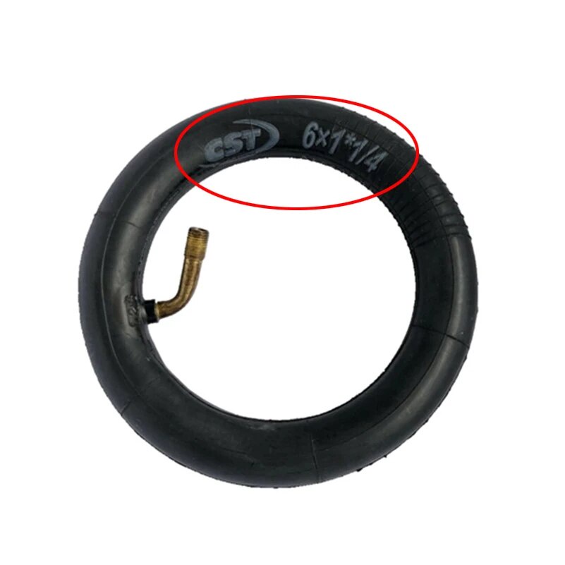 290 6x1 1/4 tyre inner tube 6 inch Inflation wheel tire for Electric