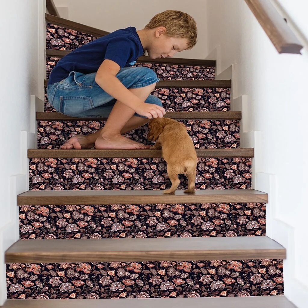 3d Simulation Removable Stairs Sticker Step Self-adhesive Ceramic Tiles ...