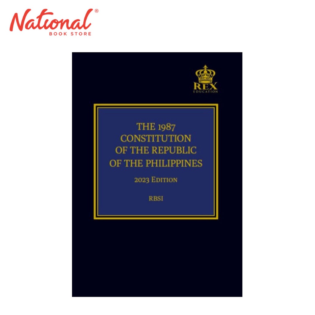 The 1987 Constitution of the Republic of the Philippines, 2023 (Pocket ...