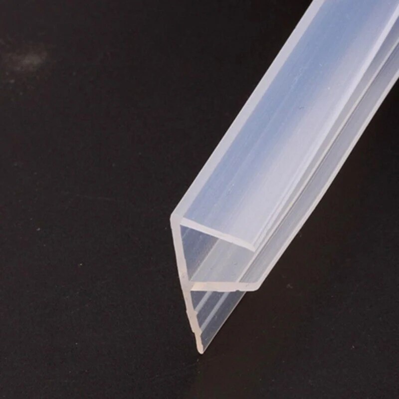 F/U/H Shape Glass Door Tape Sealing Silicone Rubber Window Glass Gasket Strip Bath Screen Door ...
