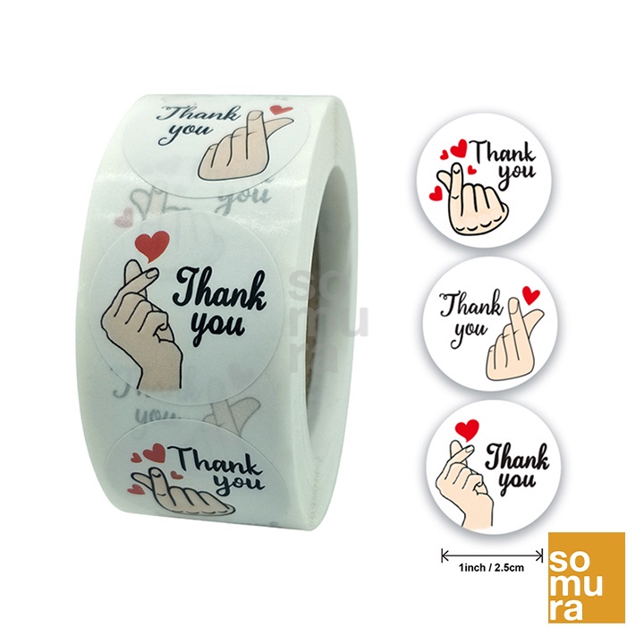 Thank you Appreciation Label Sticker 1 INCH 500 PCS./Roll (SSC550 ...