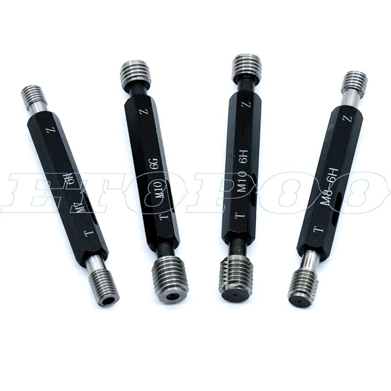 65z M2 M3 M4 M5 M6 M7 M8 M9 M10 Metric 6H Steel Double End Hex Handle Thread Plug Gage Gauge W